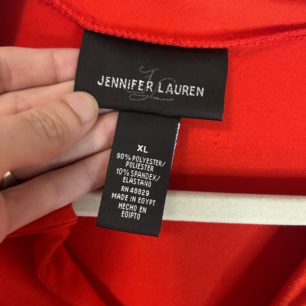 Women’s Jennifer Lauren Shirt & Short Set, Size XL - Picture 3 of 8